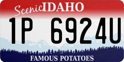 ID license plate 1P6924U
