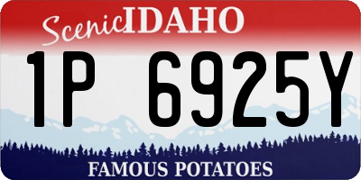 ID license plate 1P6925Y