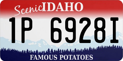 ID license plate 1P6928I