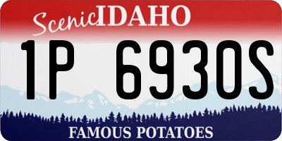ID license plate 1P6930S