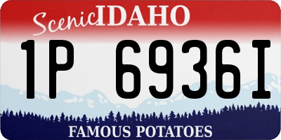 ID license plate 1P6936I