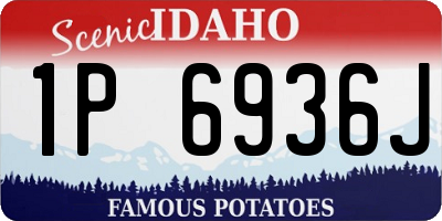 ID license plate 1P6936J