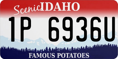 ID license plate 1P6936U