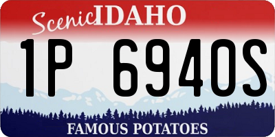 ID license plate 1P6940S