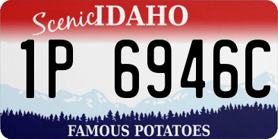 ID license plate 1P6946C