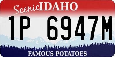 ID license plate 1P6947M