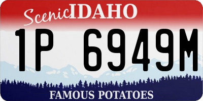 ID license plate 1P6949M