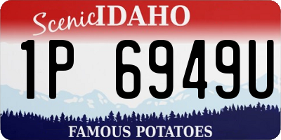 ID license plate 1P6949U