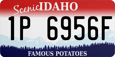 ID license plate 1P6956F