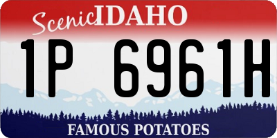 ID license plate 1P6961H