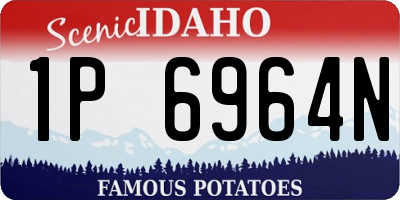 ID license plate 1P6964N