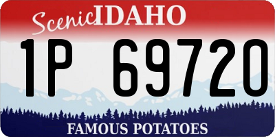 ID license plate 1P6972O