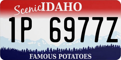 ID license plate 1P6977Z