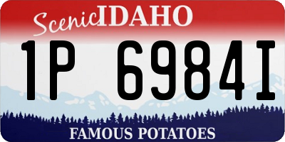 ID license plate 1P6984I