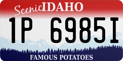 ID license plate 1P6985I