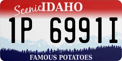 ID license plate 1P6991I