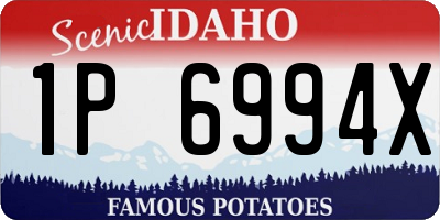 ID license plate 1P6994X