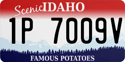 ID license plate 1P7009V