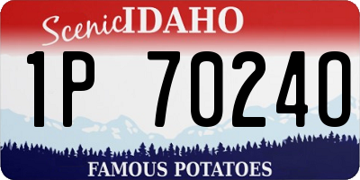 ID license plate 1P7024O