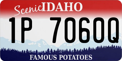 ID license plate 1P7060Q
