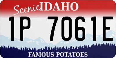 ID license plate 1P7061E
