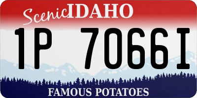 ID license plate 1P7066I