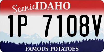 ID license plate 1P7108V