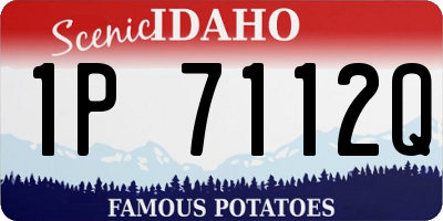 ID license plate 1P7112Q