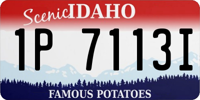 ID license plate 1P7113I