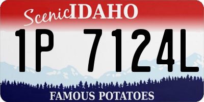 ID license plate 1P7124L