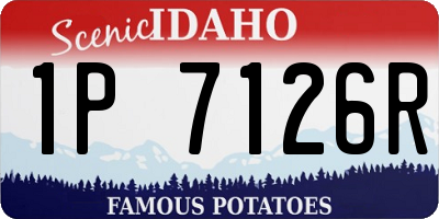 ID license plate 1P7126R