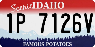 ID license plate 1P7126V