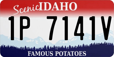 ID license plate 1P7141V