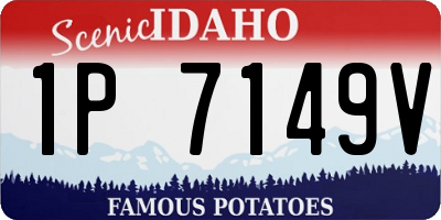 ID license plate 1P7149V
