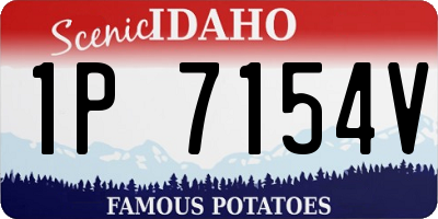 ID license plate 1P7154V