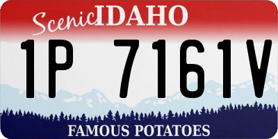 ID license plate 1P7161V