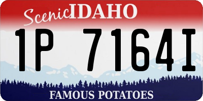 ID license plate 1P7164I