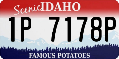 ID license plate 1P7178P