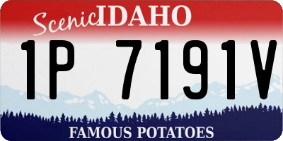 ID license plate 1P7191V