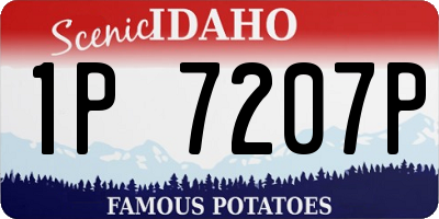 ID license plate 1P7207P