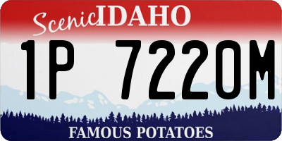 ID license plate 1P7220M