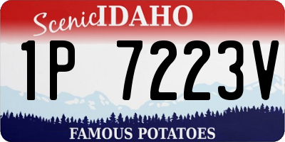 ID license plate 1P7223V