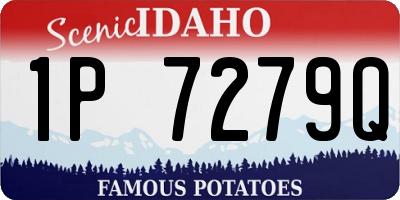 ID license plate 1P7279Q