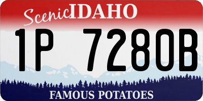 ID license plate 1P7280B