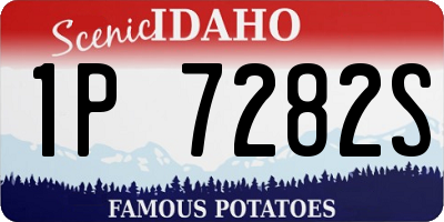 ID license plate 1P7282S