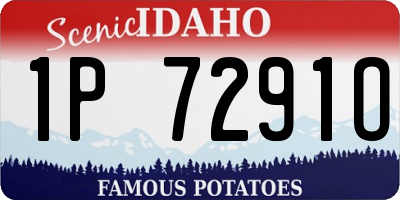 ID license plate 1P7291O
