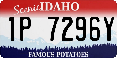 ID license plate 1P7296Y