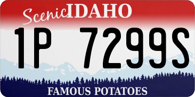 ID license plate 1P7299S