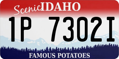 ID license plate 1P7302I