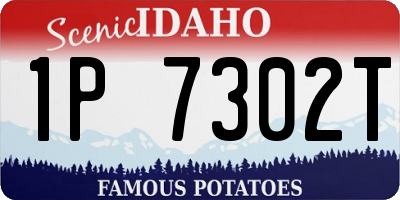ID license plate 1P7302T